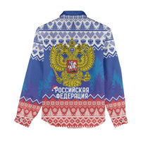 Russia Christmas Women Casual Shirt Double Headed Eagle Christmas Patterns - Wonder Print Shop