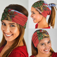 Russia Christmas Neck Gaiter Brown Bear Playing Balalaika - Wonder Print Shop
