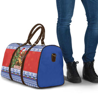 Russia Christmas Travel Bag Brown Bear Playing Balalaika - Wonder Print Shop