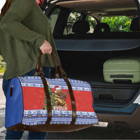 Russia Christmas Travel Bag Brown Bear Playing Balalaika - Wonder Print Shop