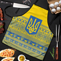 Ukraine Trident Christmas Apron Vyshyvanka Patterns - Wonder Print Shop