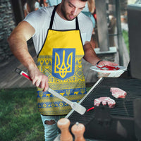 Ukraine Trident Christmas Apron Vyshyvanka Patterns - Wonder Print Shop