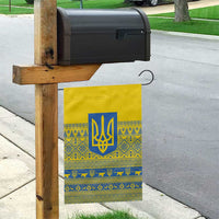 Ukraine Trident Christmas Garden Flag Vyshyvanka Patterns - Wonder Print Shop