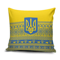Ukraine Trident Christmas Pillow Cover Vyshyvanka Patterns - Wonder Print Shop