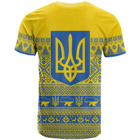 Ukraine Trident Christmas T Shirt Vyshyvanka Patterns - Wonder Print Shop