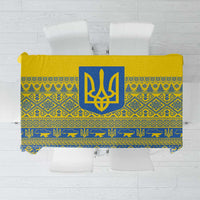 Ukraine Trident Christmas Tablecloth Vyshyvanka Patterns - Wonder Print Shop