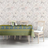 Ukraine Trident Christmas Tablecloth Vyshyvanka Patterns - Wonder Print Shop