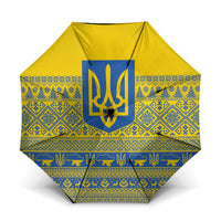 Ukraine Trident Christmas Umbrella Vyshyvanka Patterns - Wonder Print Shop