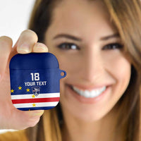 Cape Verde Football Custom AirPods Case Go Champion Sporty Style - Wonder Print Shop