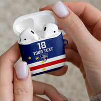 Cape Verde Football Custom AirPods Case Go Champion Sporty Style - Wonder Print Shop