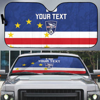 Cape Verde Football Custom Auto Sun Shade Go Champion Sporty Style - Wonder Print Shop