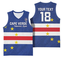 Cape Verde Football Custom Basketball Jersey Go Champion Sporty Style - Wonder Print Shop