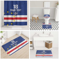 Cape Verde Football Custom Bathroom Set Go Champion Sporty Style - Wonder Print Shop