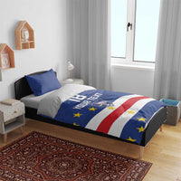 Cape Verde Football Custom Bedding Set Go Champion Sporty Style - Wonder Print Shop