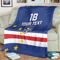 Cape Verde Football Custom Blanket Go Champion Sporty Style - Wonder Print Shop