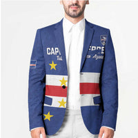 Cape Verde Football Custom Blazer Go Champion Sporty Style - Wonder Print Shop