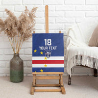 Cape Verde Football Custom Canvas Wall Art Go Champion Sporty Style - Wonder Print Shop