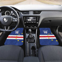 Cape Verde Football Custom Car Mats Go Champion Sporty Style - Wonder Print Shop
