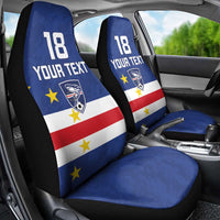 Cape Verde Football Custom Car Seat Cover Go Champion Sporty Style - Wonder Print Shop