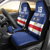 Cape Verde Football Custom Car Seat Cover Go Champion Sporty Style - Wonder Print Shop