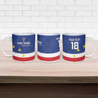 Cape Verde Football Custom Ceramic Mug Go Champion Sporty Style - Wonder Print Shop