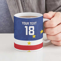 Cape Verde Football Custom Ceramic Mug Go Champion Sporty Style - Wonder Print Shop