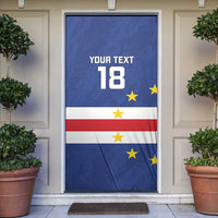 Cape Verde Football Custom Door Cover Go Champion Sporty Style - Wonder Print Shop