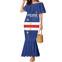 Cape Verde Football Custom Family Matching Mermaid Dress and Hawaiian Shirt Go Champion Sporty Style - Wonder Print Shop