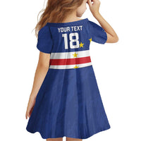 Cape Verde Football Custom Family Matching Short Sleeve Bodycon Dress and Hawaiian Shirt Go Champion Sporty Style - Wonder Print Shop