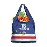 Cape Verde Football Custom Grocery Bag Go Champion Sporty Style - Wonder Print Shop