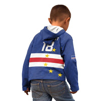 Cape Verde Football Custom Kid Hoodie Go Champion Sporty Style - Wonder Print Shop