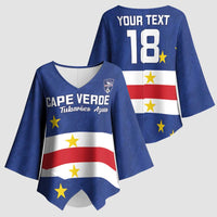 Cape Verde Football Custom Kimono Sleeve Blouse Go Champion Sporty Style - Wonder Print Shop