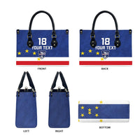 Cape Verde Football Custom Leather Bag Go Champion Sporty Style - Wonder Print Shop