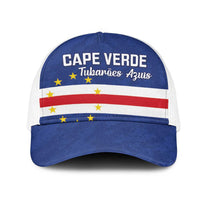 Cape Verde Football Mesh Trucker Cap Go Champion Sporty Style - Wonder Print Shop