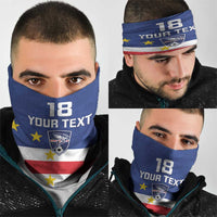Cape Verde Football Custom Neck Gaiter Go Champion Sporty Style - Wonder Print Shop