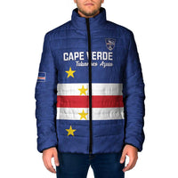 Cape Verde Football Custom Padded Jacket Go Champion Sporty Style - Wonder Print Shop