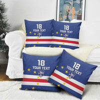 Cape Verde Football Custom Pillow Cover Go Champion Sporty Style - Wonder Print Shop