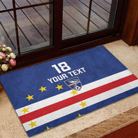 Cape Verde Football Custom Rubber Doormat Go Champion Sporty Style - Wonder Print Shop