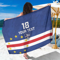 Cape Verde Football Custom Sarong Go Champion Sporty Style - Wonder Print Shop