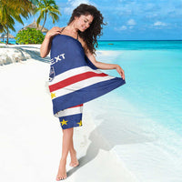 Cape Verde Football Custom Sarong Go Champion Sporty Style - Wonder Print Shop