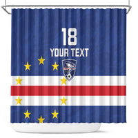 Cape Verde Football Custom Shower Curtain Go Champion Sporty Style - Wonder Print Shop