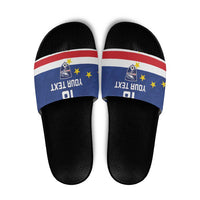Cape Verde Football Custom Slide Sandals Go Champion Sporty Style - Wonder Print Shop