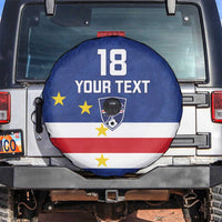 Cape Verde Football Custom Spare Tire Cover Go Champion Sporty Style - Wonder Print Shop