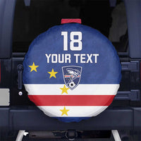 Cape Verde Football Custom Spare Tire Cover Go Champion Sporty Style - Wonder Print Shop