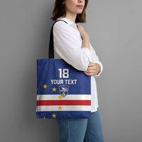 Cape Verde Football Custom Tote Bag Go Champion Sporty Style - Wonder Print Shop