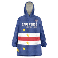 Cape Verde Football Custom Wearable Blanket Hoodie Go Champion Sporty Style - Wonder Print Shop