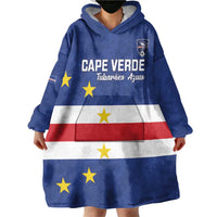 Cape Verde Football Custom Wearable Blanket Hoodie Go Champion Sporty Style - Wonder Print Shop