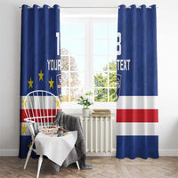 Cape Verde Football Custom Window Curtain Go Champion Sporty Style - Wonder Print Shop