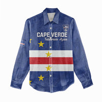 Cape Verde Football Custom Women Casual Shirt Go Champion Sporty Style - Wonder Print Shop