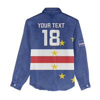 Cape Verde Football Custom Women Casual Shirt Go Champion Sporty Style - Wonder Print Shop
